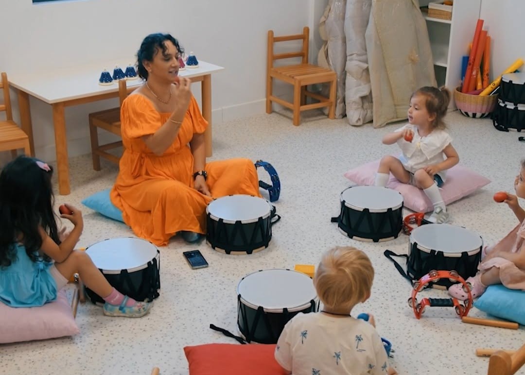 Sarecan Anaokulu'nun müzik atölyesi